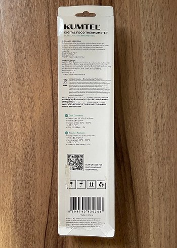 Kumtel Dijital Gıda Termometresi - Görsel 2