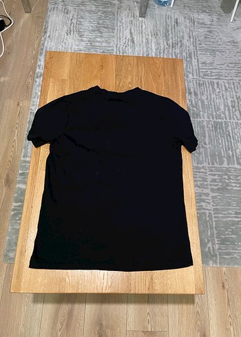 Düğmeli Siyah Erkek Tişört %100 pamuk - Görsel 4