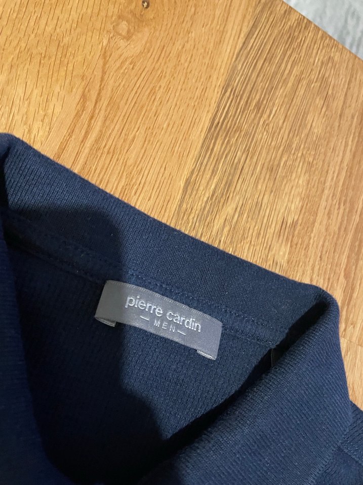 Pierre cardin erkek Lacivert Düğmeli Kısa Kollu Polo Tişört - Görsel 2