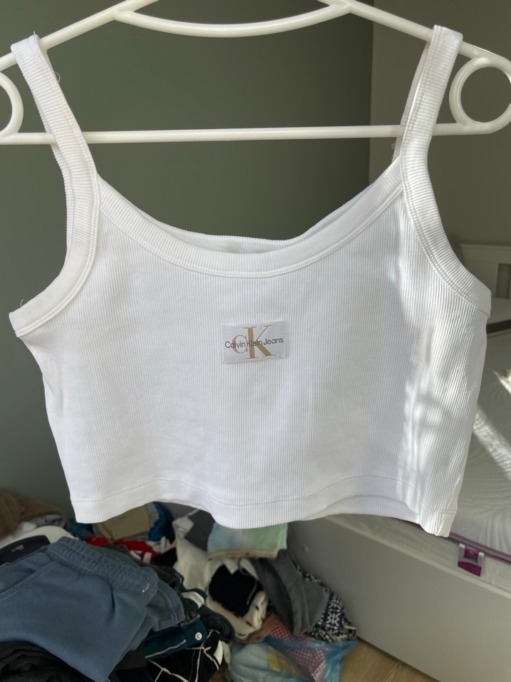 Calvin klein askılı crop orjinal - Görsel 3