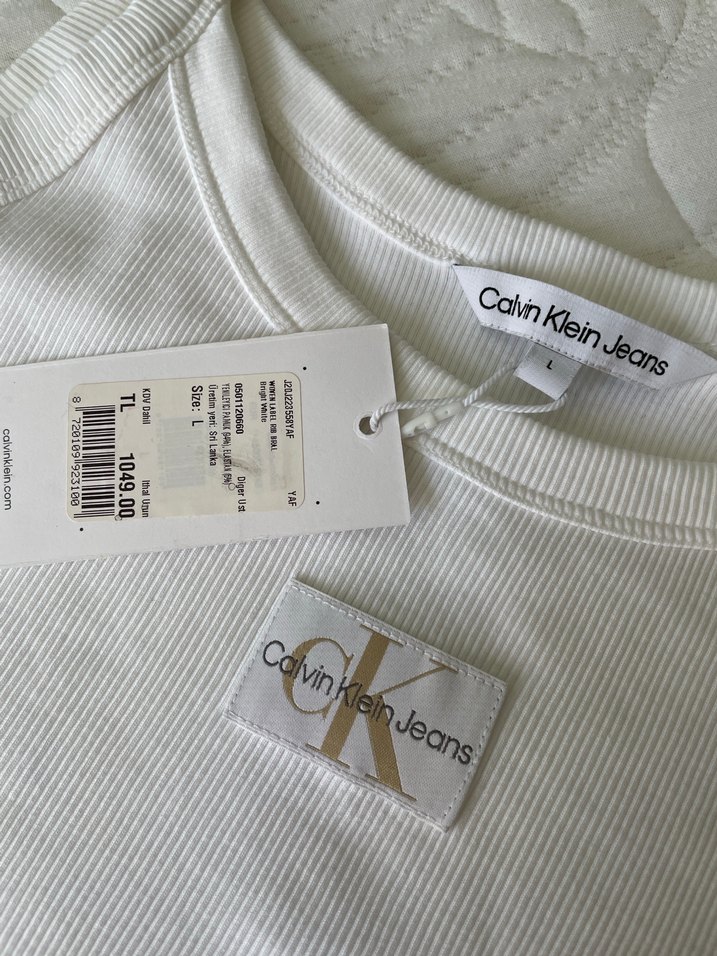Calvin klein askılı crop orjinal - Görsel 2