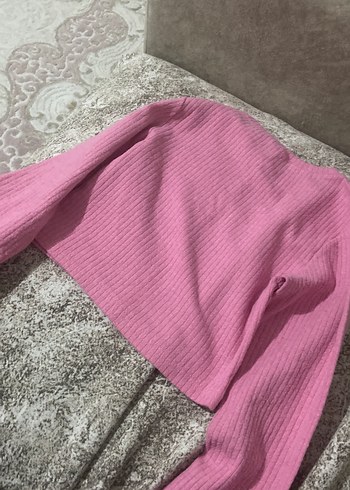 Diğer Pembe Örgü Kadın Uzun Kollu Triko
