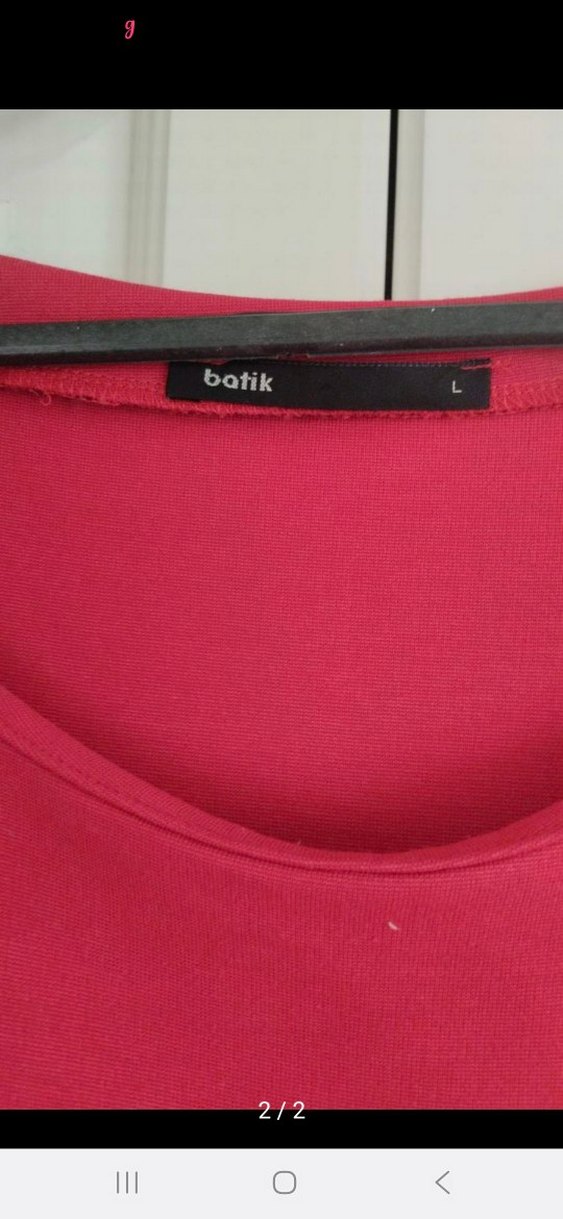 Kırmızı, Kısa Kollu, Midi Elbise - Görsel 2