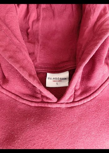 Bordo Kadın Kapüşonlu Sweatshirt USPA - Görsel 4