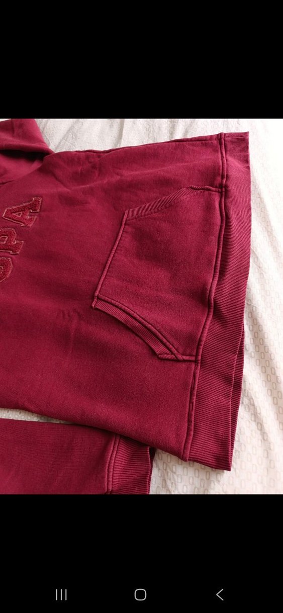 Bordo Kadın Kapüşonlu Sweatshirt USPA - Görsel 2