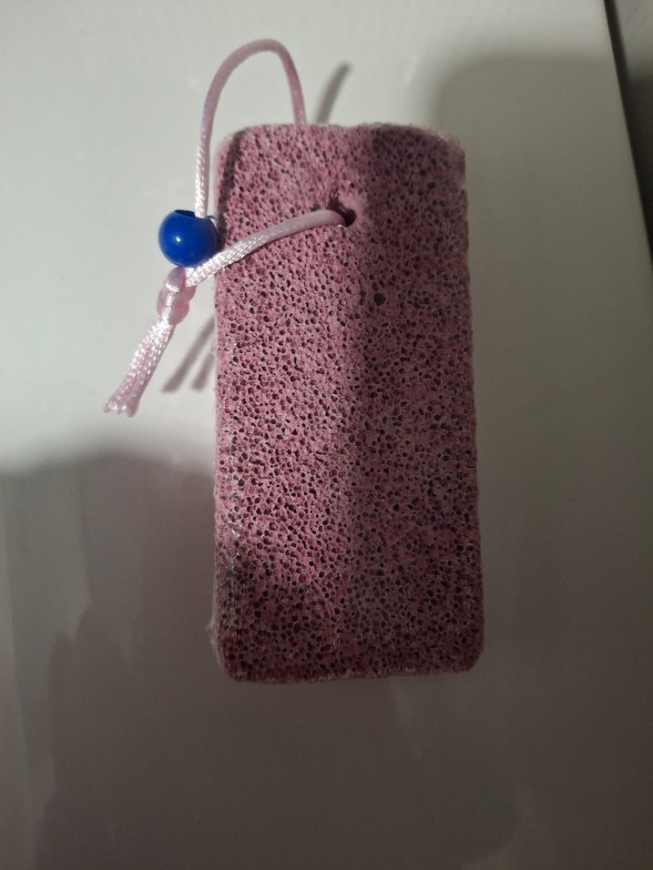 Pembe Doğal Ayak Peeling Süngeri ponza - Görsel 2
