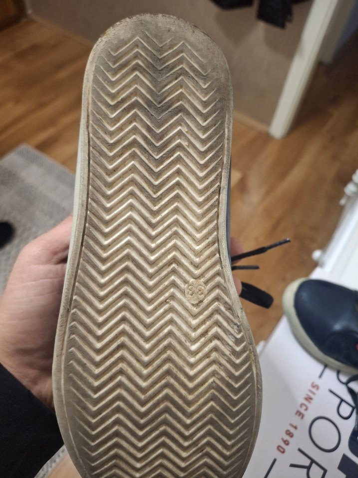 Mavi Gri Erkek Çocuk Spor Botları Velcro - Görsel 3