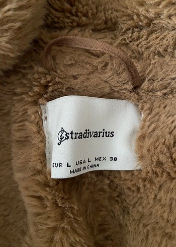 Kahverengi Süet Kürk Detaylı Kadın Ceket 
Stradivarius - Görsel 5
