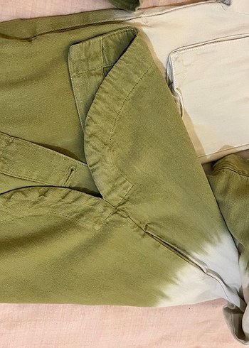 Bershka Bohem Çok Renkli Bağlamalı Denim Ceket