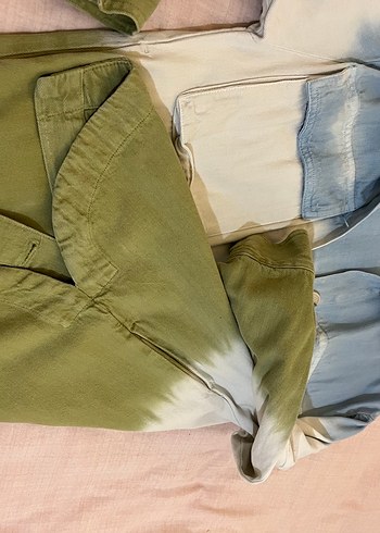 xs Beden çeşitli Renk Bohem Çok Renkli Bağlamalı Denim Ceket