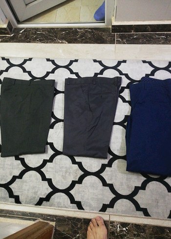 Gri erkekKumaş Pantolon - Görsel 2