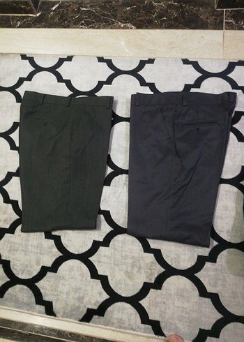 Gri erkekKumaş Pantolon - Görsel 6