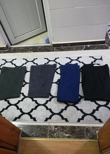 Gri erkekKumaş Pantolon - Görsel 3