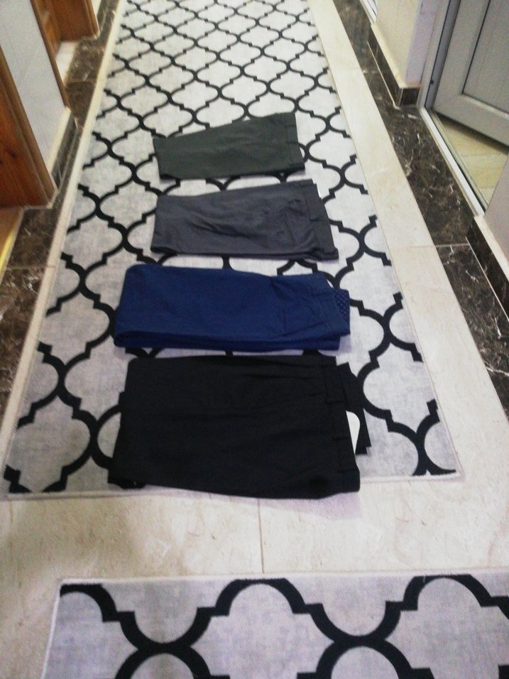 Gri erkekKumaş Pantolon - Görsel 4