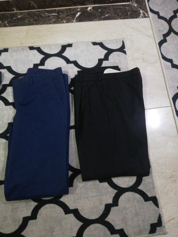 Gri erkekKumaş Pantolon - Görsel 5