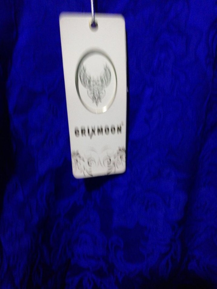 Zincir Detaylı Mavi Midi Tunik - Görsel 3