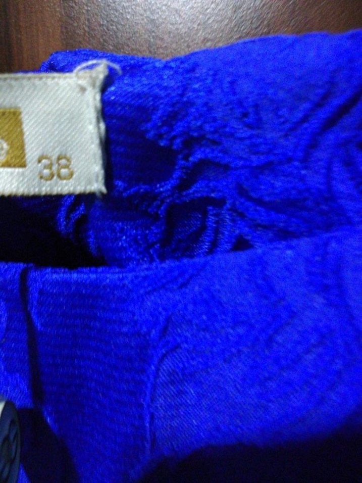 Zincir Detaylı Mavi Midi Tunik - Görsel 4