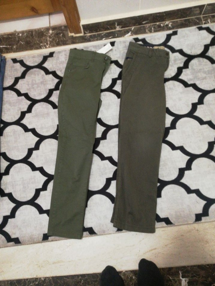 Gri erkek  Kot Pantolon - Görsel 2