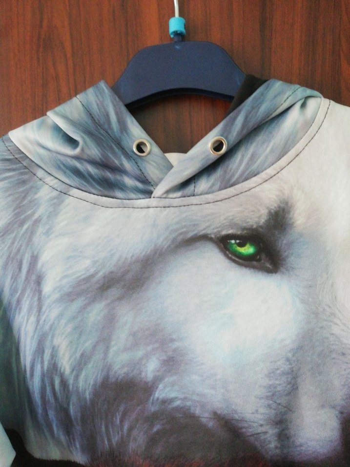 erkek Kırmızı Tie-Dye Salaş Sweatshirt - Görsel 2