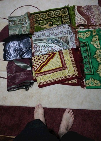 Çeşitli Renklerde Geleneksel El Dokuması seccade - Görsel 3