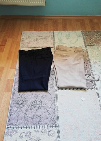 Gri ve Beyaz Erkek Regular Fit Pamuk Pantolon - Görsel 4