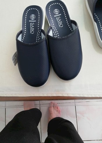 erkek Lacivert Velcro Terlik - Görsel 2