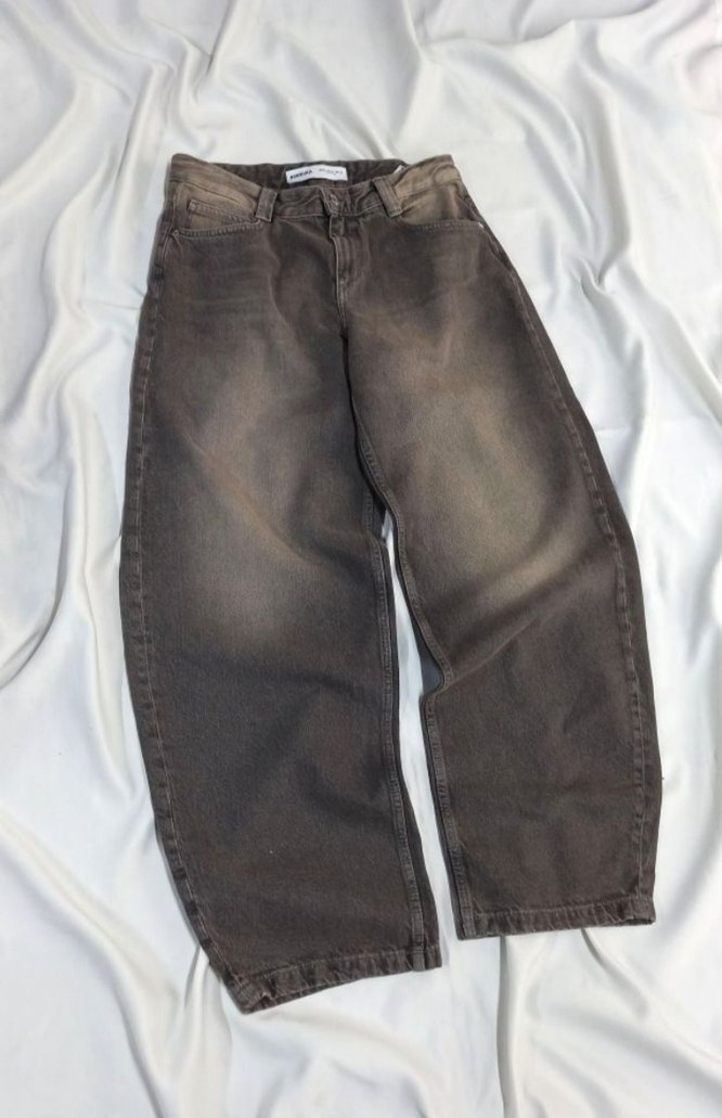 Bershka wide leg jean - Görsel 4