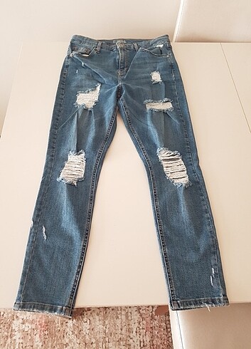 Kadın jean yırtık kot pantolon 