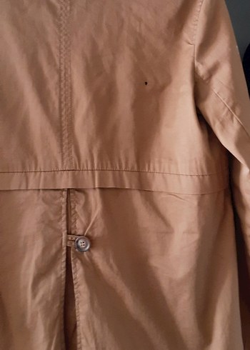 m Beden Pull&Bear marka Bej Düğmeli Midi Trençkot