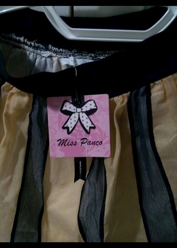 Bej Pilili Mini Etek - Görsel 4