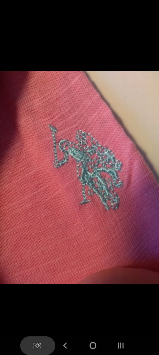 Pembe Baskılı Kız Tişörtü usp polo - Görsel 3