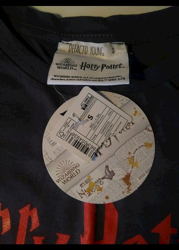 Gri Harry Potter Baskılı Erkek Tişört - Görsel 5