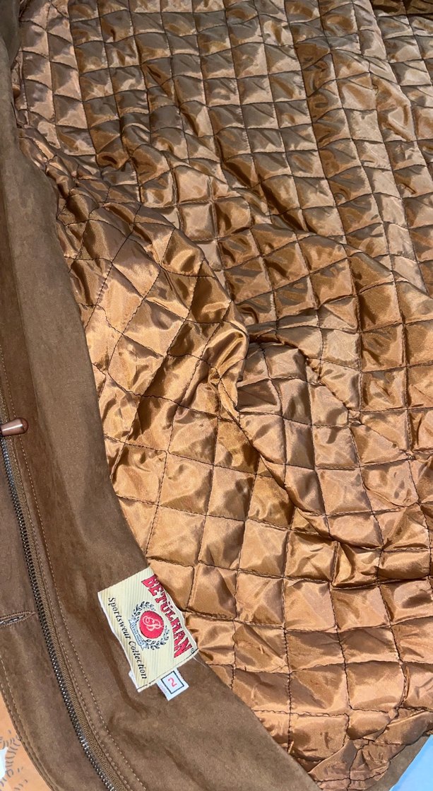 Kahverengi Süet Kürklü Kadın Ceket - Görsel 2