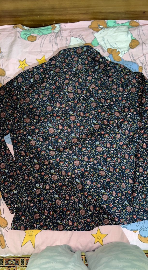 Çiçek Desenli Uzun Kollu Kadın Gömlek - Görsel 2