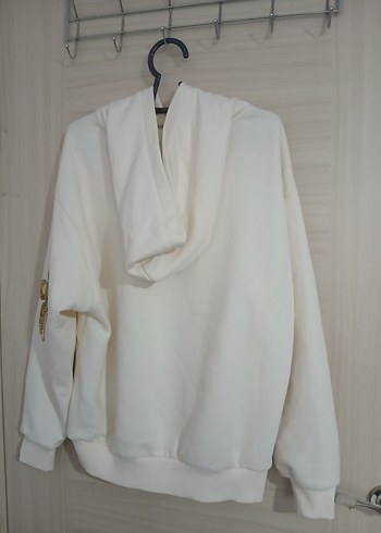 Kadın Mavi marka S beden krem Kapüşonlu Baskılı Sweatshirt - Görsel 2