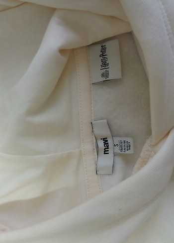 Kadın Mavi marka S beden krem Kapüşonlu Baskılı Sweatshirt - Görsel 3