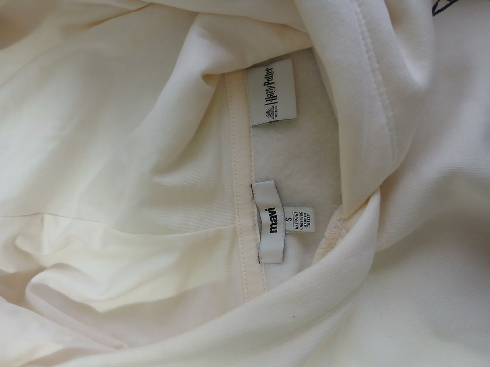 Kadın Mavi marka S beden krem Kapüşonlu Baskılı Sweatshirt - Görsel 3