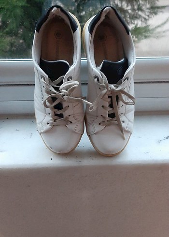 Beyaz Bağcıklı lumberjack kadın Spor Ayakkabı - Görsel 2