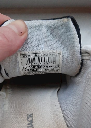 Beyaz Bağcıklı lumberjack kadın Spor Ayakkabı - Görsel 4