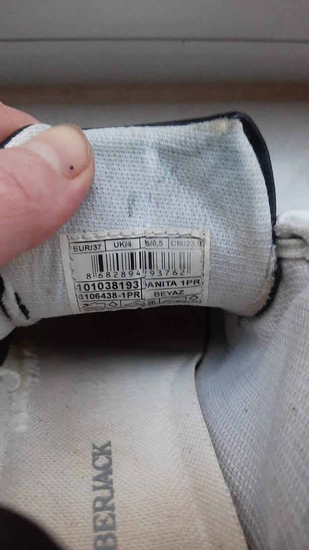 Beyaz Bağcıklı lumberjack kadın Spor Ayakkabı - Görsel 4