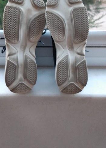 siyah  Bağcıklı Kadın Spor Ayakkabı - Görsel 6