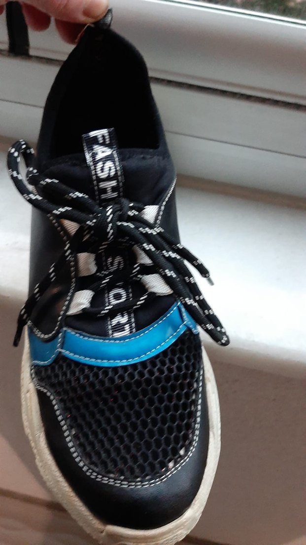 siyah  Bağcıklı Kadın Spor Ayakkabı - Görsel 5