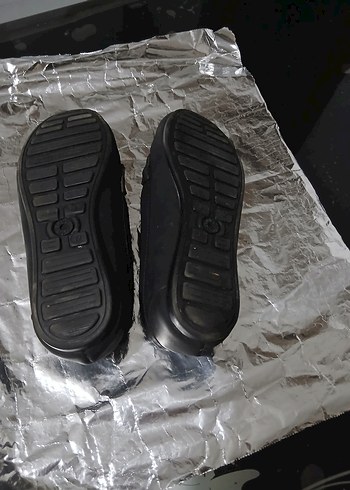 Zincir Detaylı Siyah Kadın Günlük Babet - Görsel 6