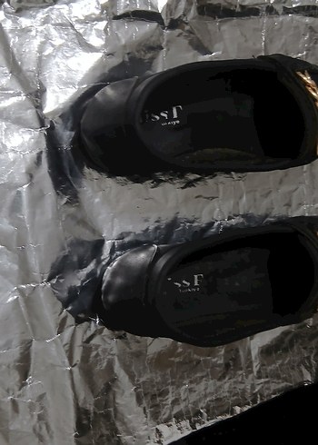 Zincir Detaylı Siyah Kadın Günlük Babet - Görsel 2