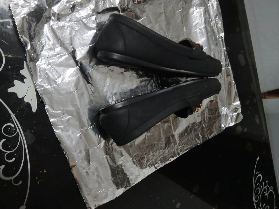 Zincir Detaylı Siyah Kadın Günlük Babet - Görsel 5