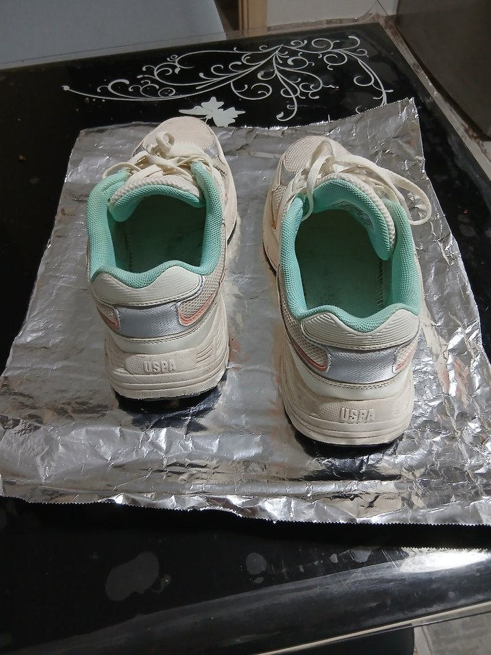 Beyaz USPA marka kadın Spor ayakkabısı - Görsel 2