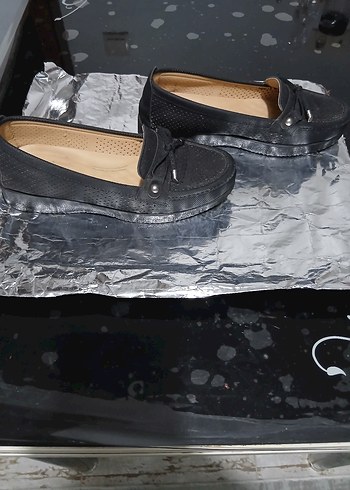 Tokalı Siyah Kadın Topuklu Babet - Görsel 6