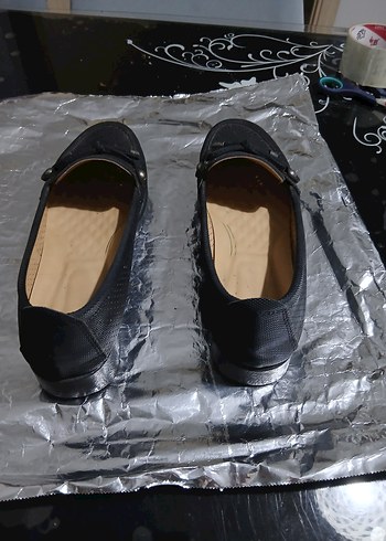 Tokalı Siyah Kadın Topuklu Babet - Görsel 3