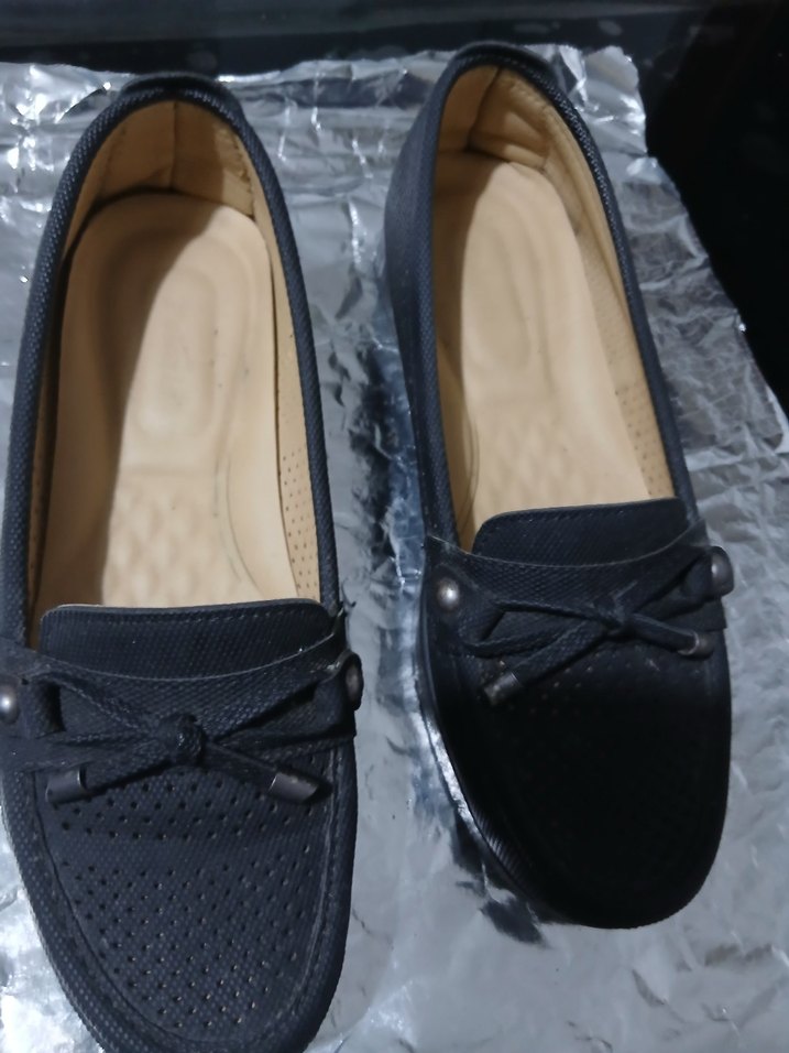 Tokalı Siyah Kadın Topuklu Babet - Görsel 2