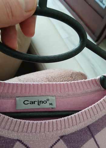 Pembe Uzun Kollu Bayan Triko Kazak - Görsel 3